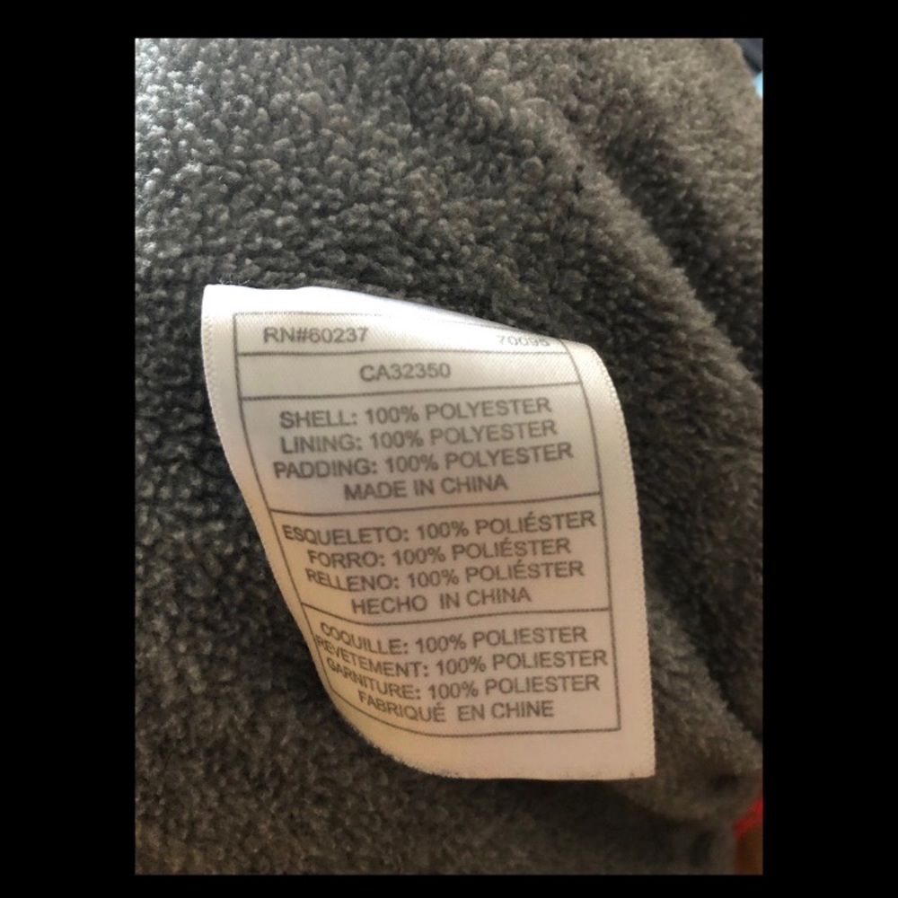Dark Orange Reebok Puffer Coat Sz XL - Picture 4 of 7